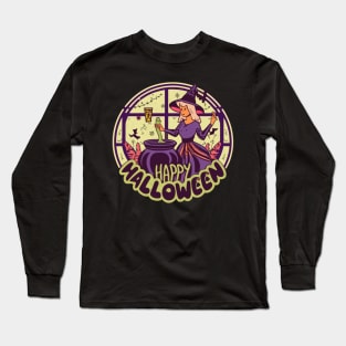 Happy Halloween Witch Long Sleeve T-Shirt